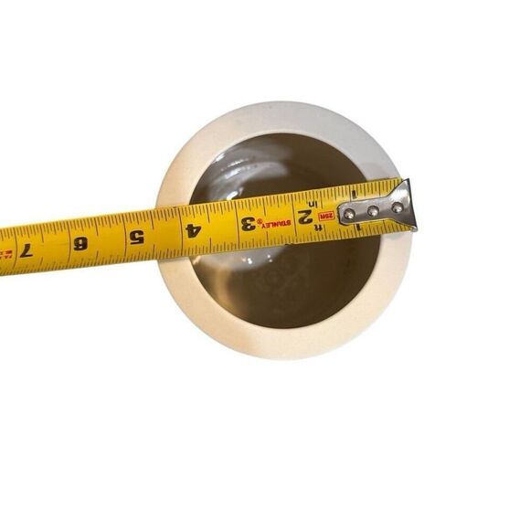 Color Block Pillar Vase By Franca NYC Size Short Black White Abstract - Picture 6 of 6